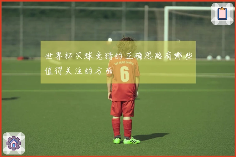 世界杯买球竞猜的正确思路有哪些值得关注的方面